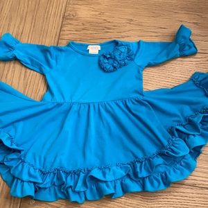 Chasing Fireflies ruffled, long sleeve dress